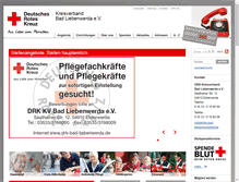 Tablet Screenshot of drk-bad-liebenwerda.de